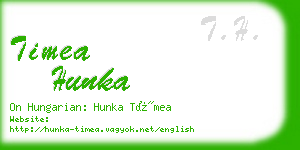 timea hunka business card